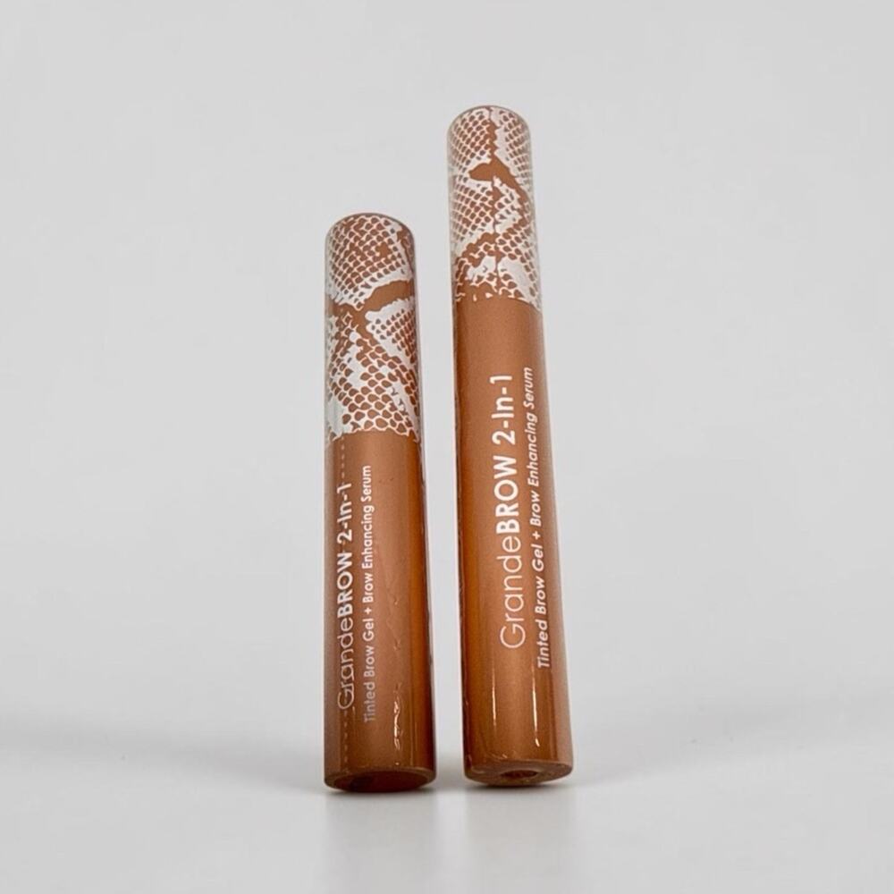 2 X Grande Cosmetics Grande Brow 2-in-1 Tinted Gel Brow Enhancing Serum LIGHT